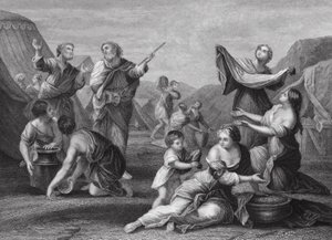 The Fall of Manna, Exodus, Ch 16, vs 14, 24