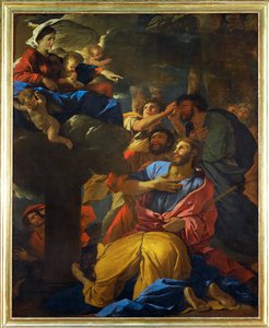 The Virgin Appears to Saint James the Elder by Nicolas (attr.to) Poussin