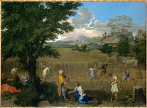 Summer, or Ruth and Boaz by Nicolas (attr.to) Poussin