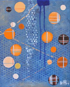 Abstract Blue Circles