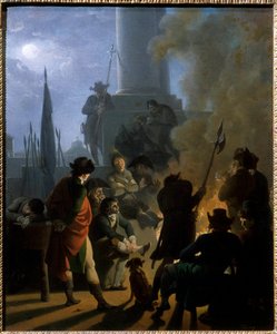 A revolutionary bivouac in 1789 by Nicolas Taunay by Nicolas Antoine Taunay