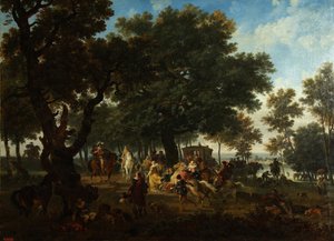 Henri IV and His Suite Hunting, ca 1804