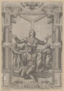 Mary at the Foot of the Cross by Nicolas Beatrizet