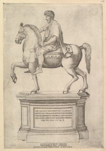 Speculum Romanae Magnificentiae: Marcus Aurelius by Nicolas Beatrizet