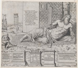 Speculum Romanae Magnificentiae: Marforius by Nicolas Beatrizet.