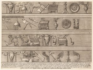 Speculum Romanae Magnificentiae: Sacrificial Instruments Based on Ancient Reliefs, ca. 1550-75