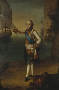 Portrait of Grand Duke Pavel Petrovich in Admiral Uniform (1769)
