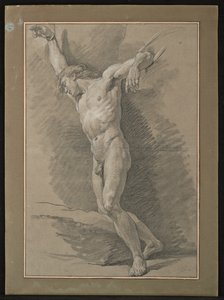 Academy of a Nude Man, Arms Tied with Ropes by Nicolas Bernard Lepicie