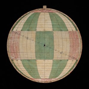 Astrolabe, Detail of a Plate with a Projection of Rojas