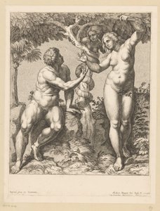 Adam and Eve Tempted by the Serpent