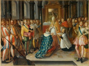 The Abjuration of Henry IV King of France at Saint Denis on July 25 by Nicolas Bollery