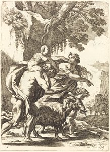Faun and Bacchante with a Child by Nicolas Chapron