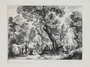 A Wooded Landscape with the Sermon of St. John the Baptist