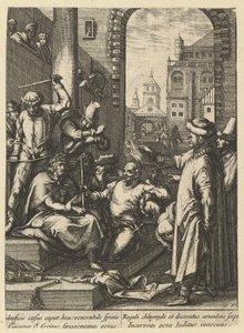 The Crowning with Thorns, from The Passion of Christ, mid 17th century by Nicolas Cochin