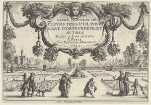 Title Plate, from Livre Nouveau de Fleurs Tres-Util by Nicolas Cochin