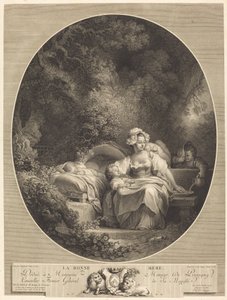 The Good Mother by Nicolas Delaunay after Jean Honoré Fragonard