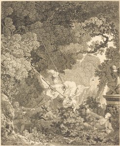 The Happy Accidents of the Swing by Nicolas Delaunay after Jean Honoré Fragonard