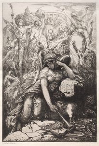 Melancholy by Nicolas François Chifflart