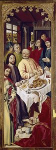 Triptych: Mary Magdalene washing the feet of Jesus (right panel)