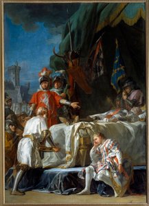 The death of Bernard du Guesclin before Chateauneuf de Randon by Nicolas Guy Brenet