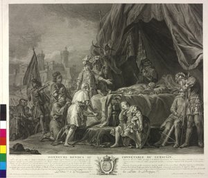 The Dead Body of Bertrand Duguesclin by Nicolas Guy Brenet