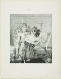 The Genius of Lithography, from Alois Senefelder’s L’Art de la lithographie by Nicolas Henri Jacob