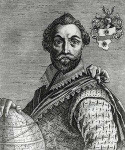 Portrait of Francis Drake (1540-1596) by Nicolas II de Larmessin
