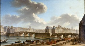 Le Pont-Neuf and the Cité, Seen from the Quai de Conti by Nicolas Jean Baptiste Raguenet