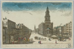 Peep-show, View of Somerset House with St. Mary