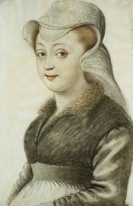 Portrait of a Young Woman, Half Length, Turned to the Left by Nicolas Lagneau or Lanneau