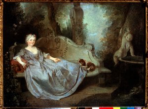 A Lady in a Garden, 18th century