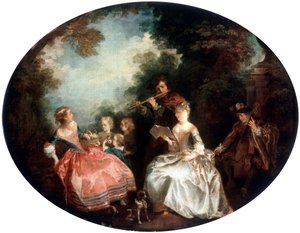 Concert in a Park, 18th century by Nicolas Lancret