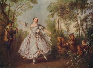 Mlle. Camargo Dancing, 1730