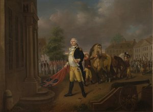 General Humphreys Delivering the Standards taken at Yorktown to Congress Hall, Philadelphia by Nicolas Louis Albert Delerive