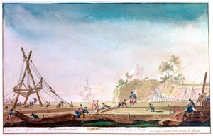 The Marina of Brest, c1750-1810 by Nicolas Marie Ozanne