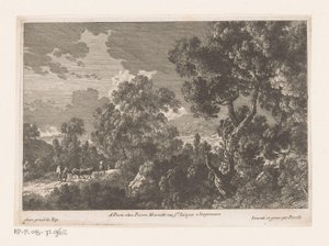 Forest Landscape with Shepherds and Flock by Nicolas Perelle