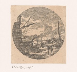 Quay with Ships and Merchandise by Nicolas Perelle