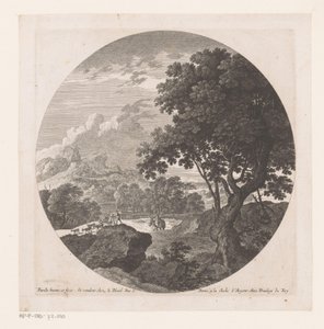 Landscape with Two Men with a Herd of Goats