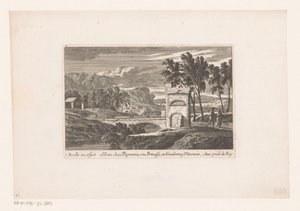 Landscape with Walkers by a Stone Bridge (Landscapes with Walkers) by Nicolas Perelle