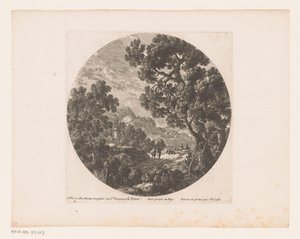 Landscape with Walkers and Shepherds with Flock