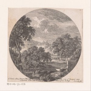 River Landscape with Spring by Nicolas Perelle