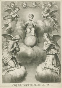 Christ Child as Salvator Mundi by Nicolas Pitau (I)