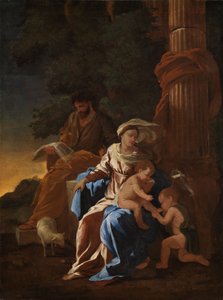The Holy Family with the Infant Saint John by Nicolas Poussin