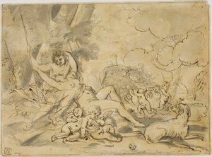 Figures, Chariot and Dog