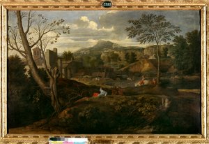 Ideal landscape by Nicolas Poussin