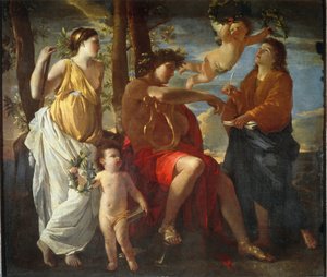 The inspiration of the poet by Nicolas Poussin