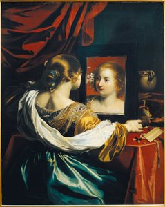 Vanity, Woman at the Mirror by Nicolas Regnier