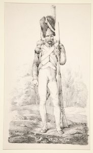 Grenadier a Pied de la Vieille Garde, from the series The Old French Army by Nicolas Toussaint Charlet