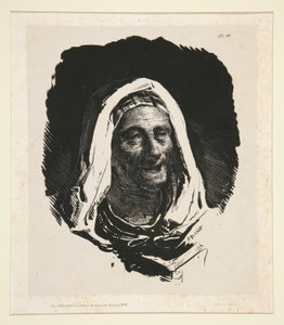 Head of an Old Woman by Nicolas Toussaint Charlet