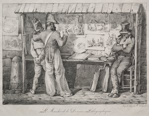 The Lithograph Dealer by Nicolas Toussaint Charlet